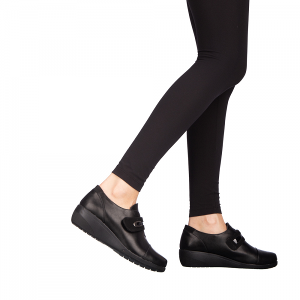 Γυναικεία casual παπούτσια Disera μαύρα, 4 - Kalapod.gr